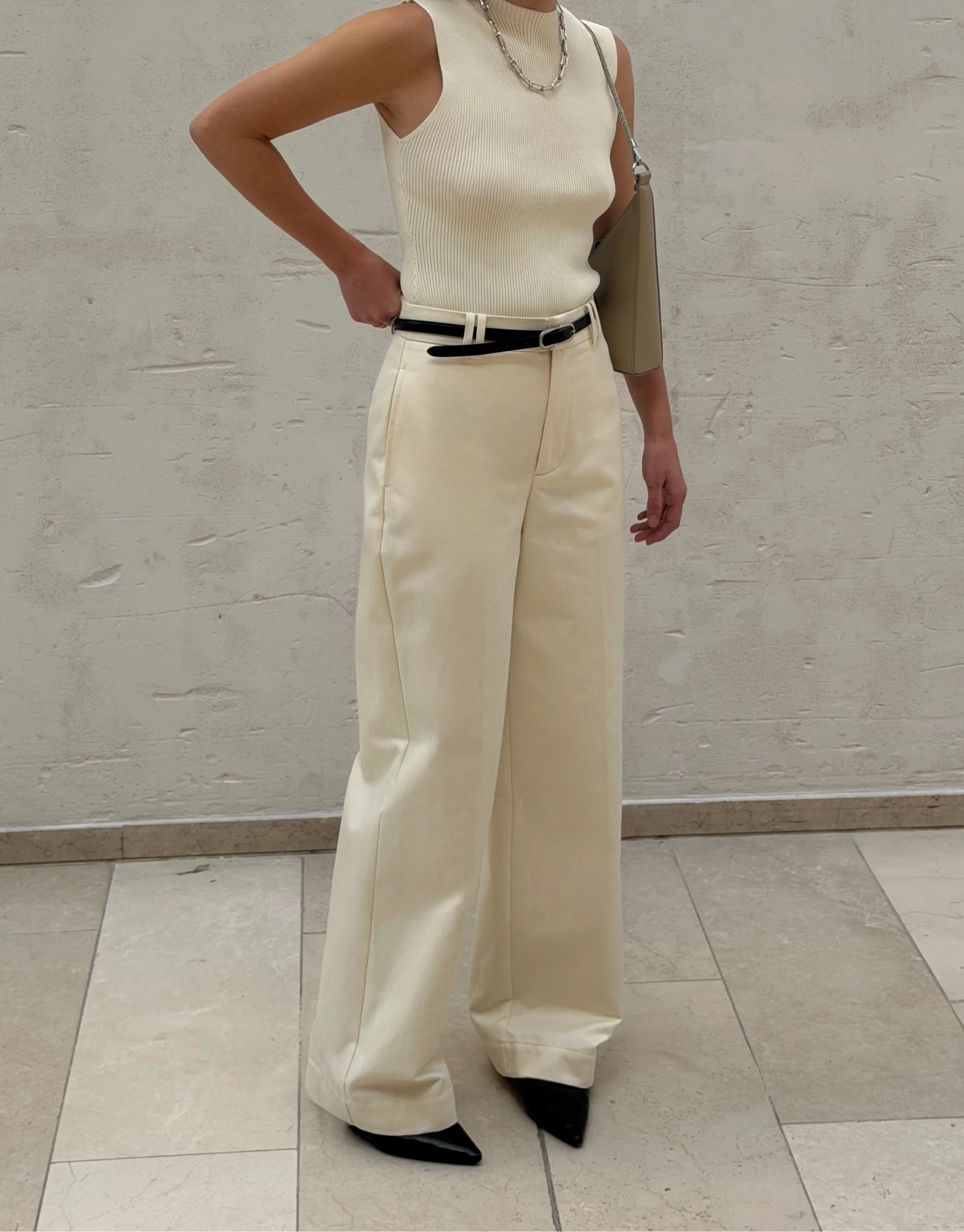 BLAKE COTTON PANTS | milk - Image 2