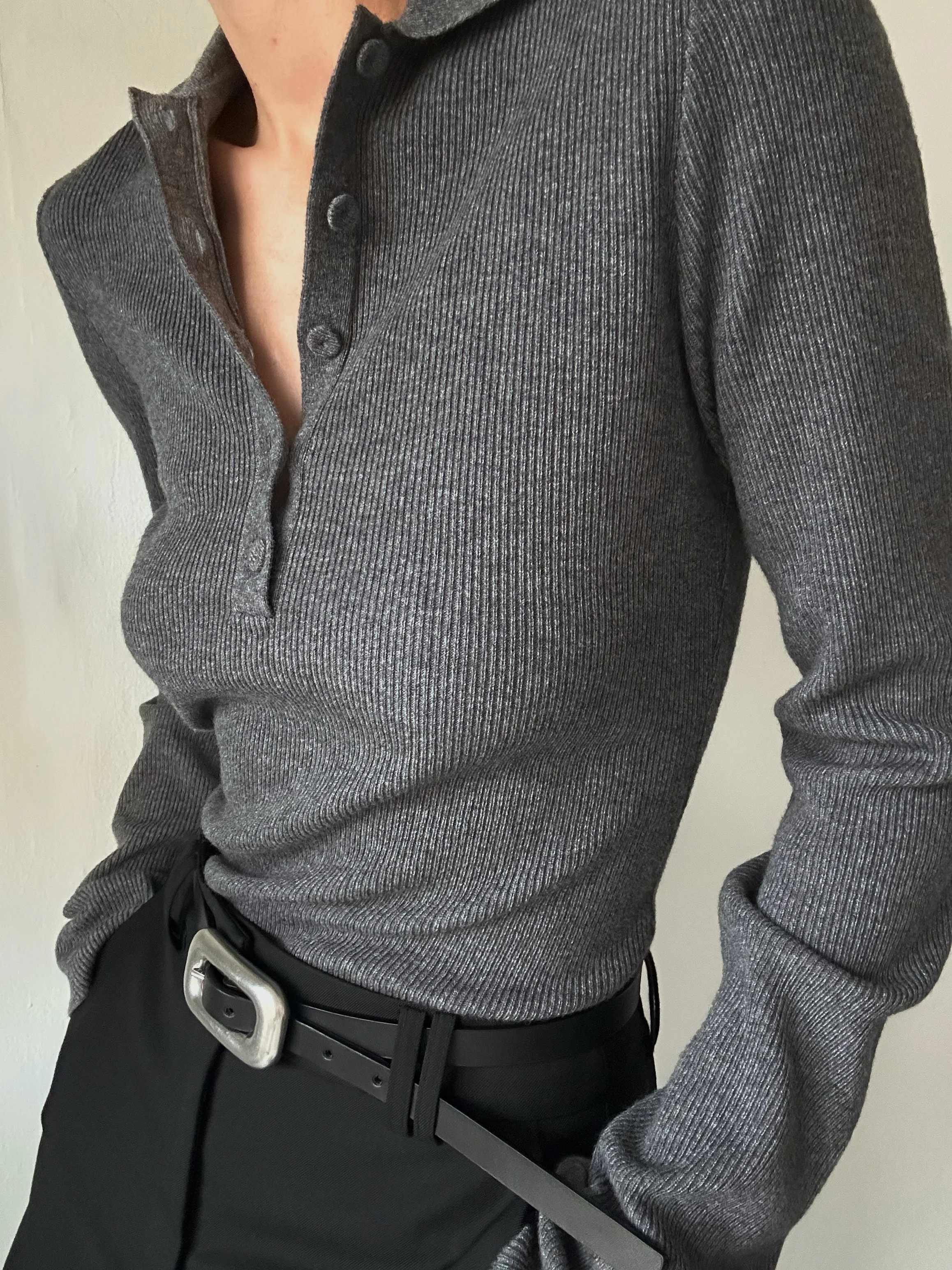 DREW POLO | grey - Image 3