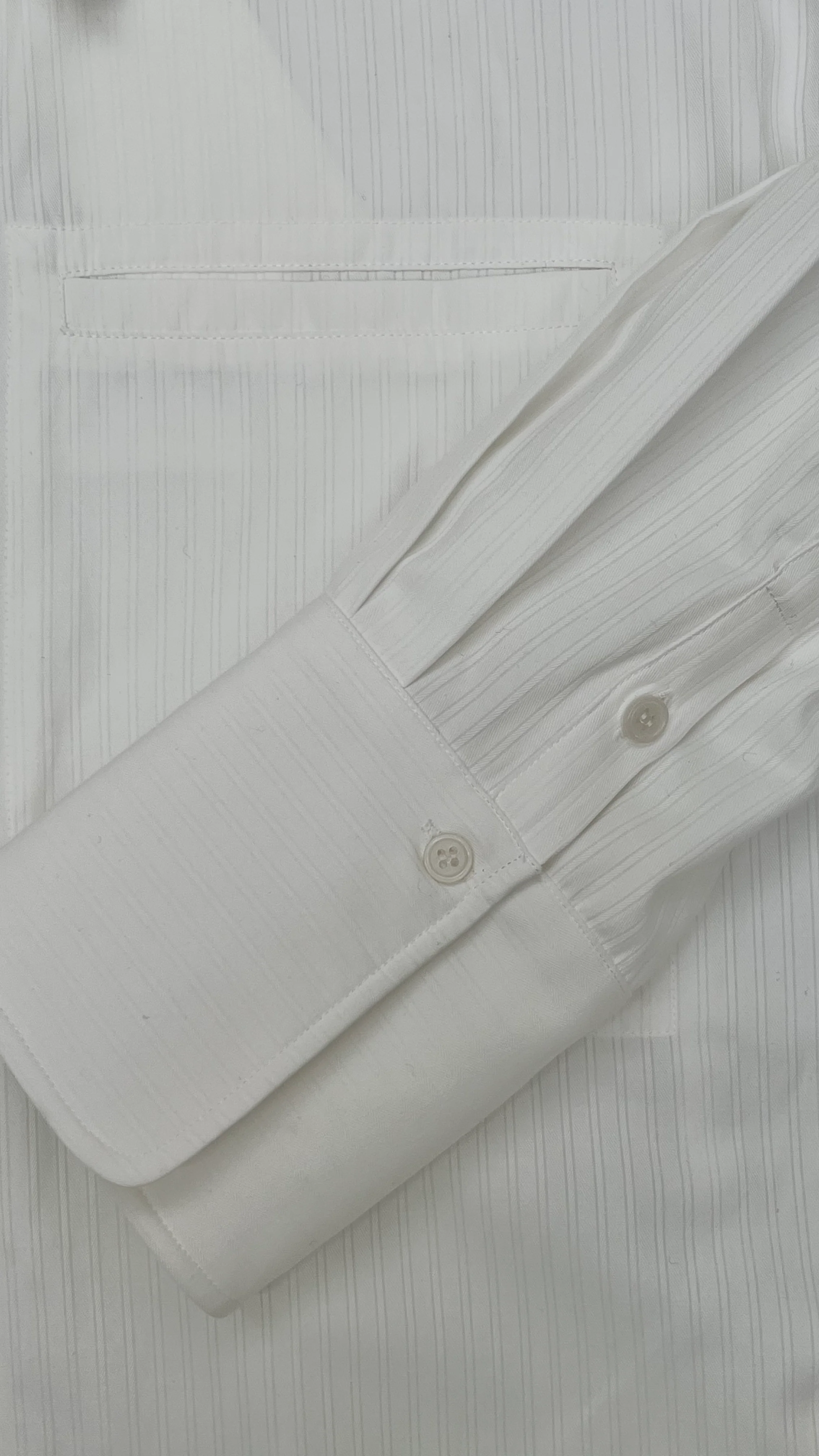 KAI SHIRT | white shadow stripe - Image 5