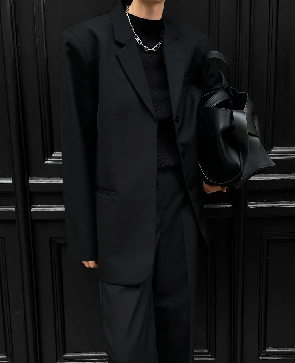 MAEVE BOXY BLAZER | twill black