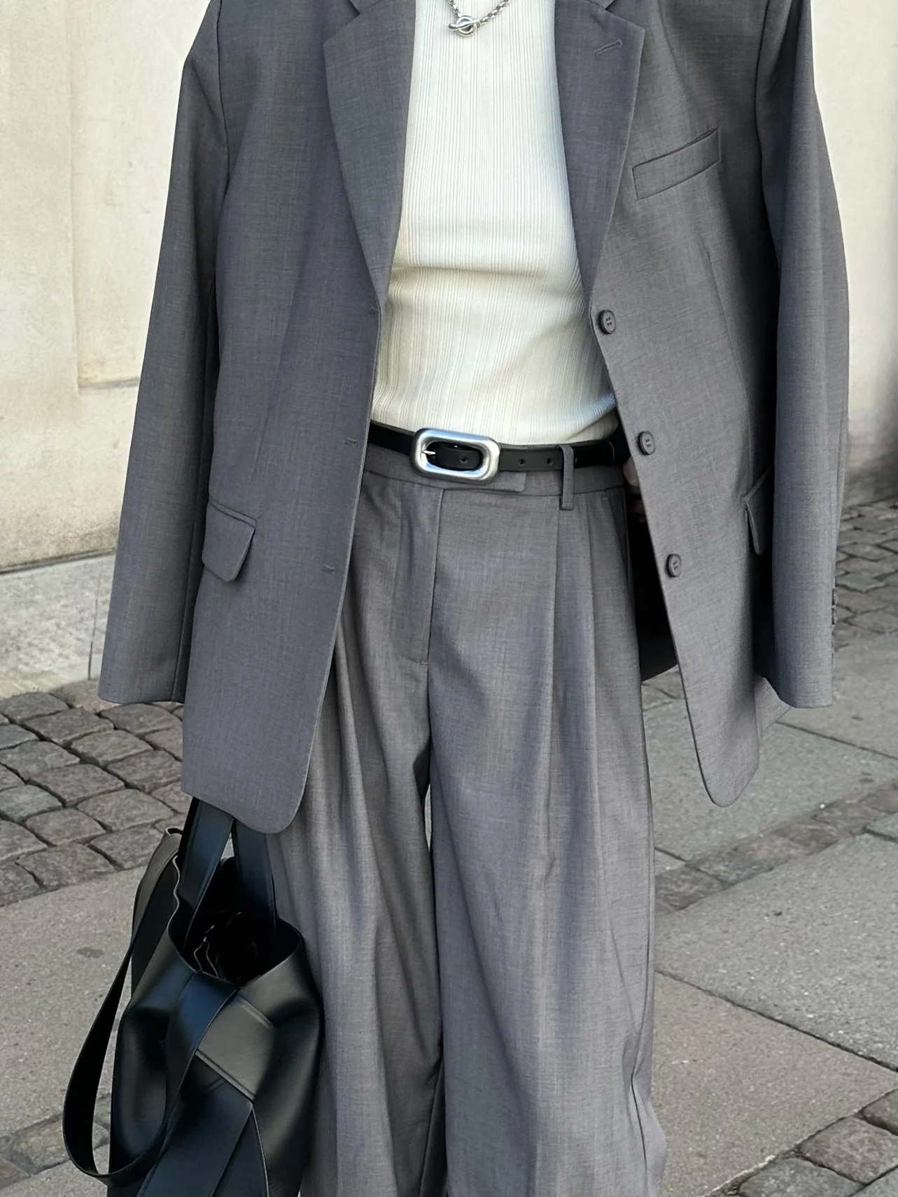 MAEVE BOXY BLAZER | mid grey - Image 3