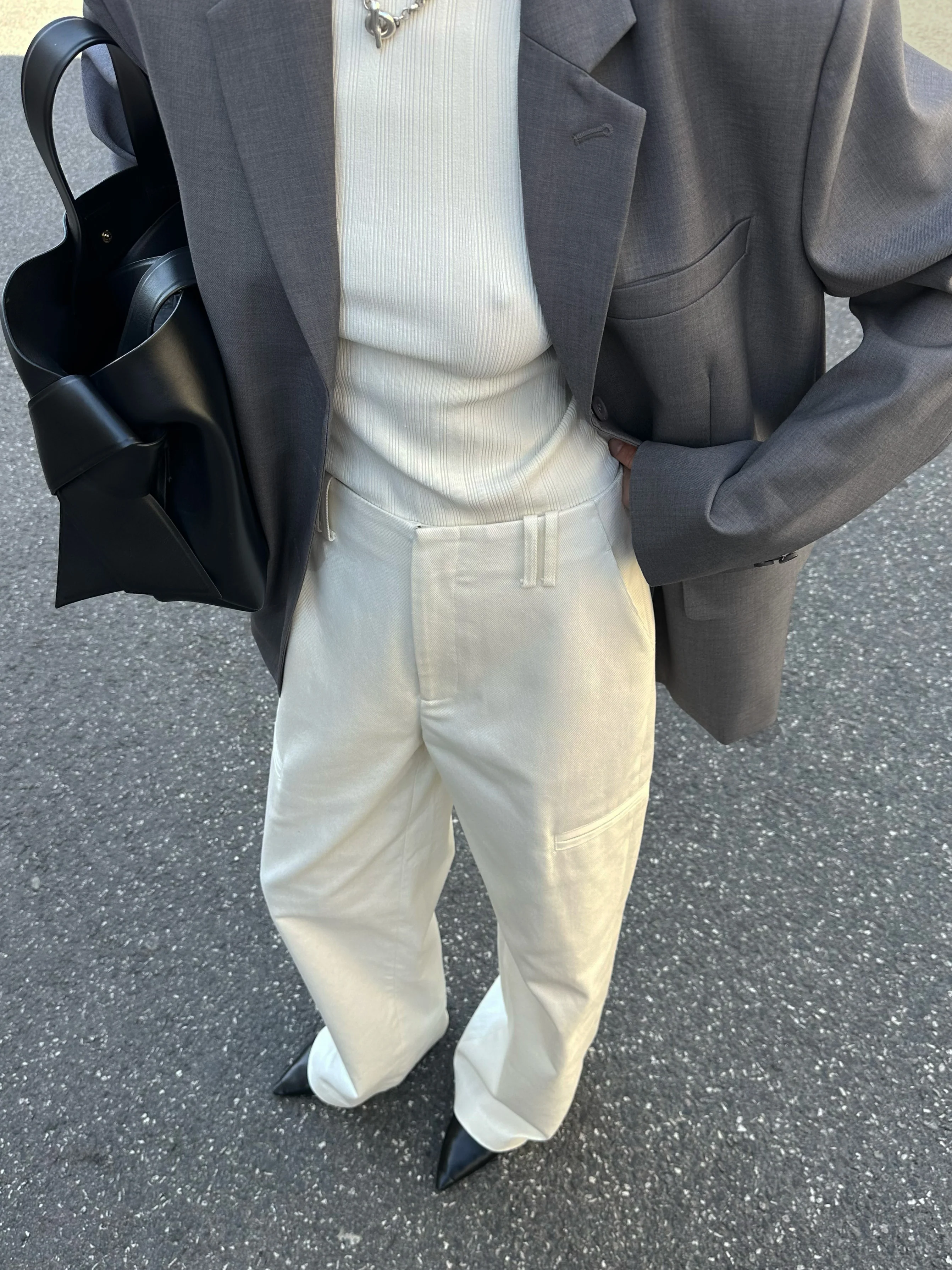 MAEVE BOXY BLAZER | mid grey - Image 5