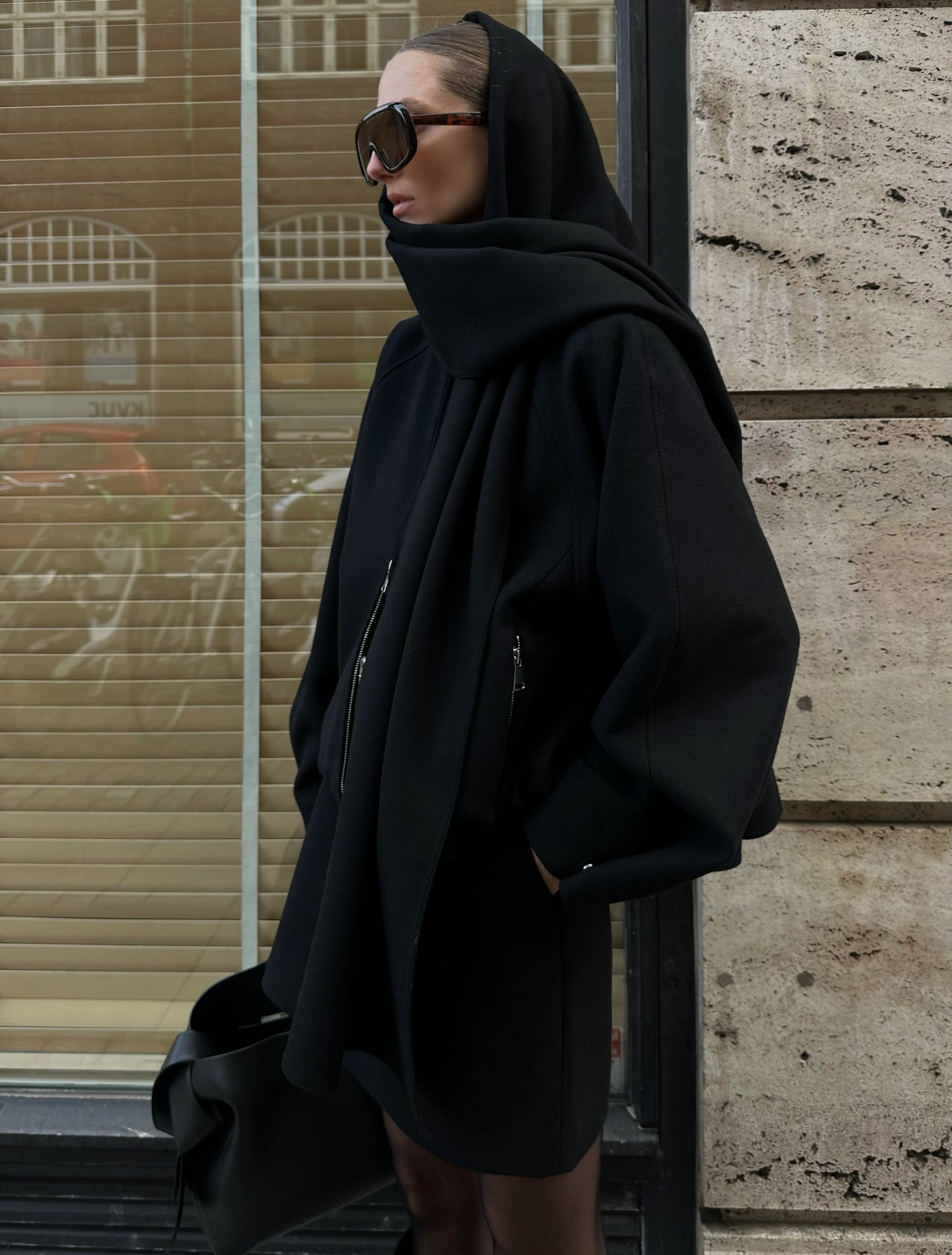 SLOANE WOOL BOMBER | black - Image 4